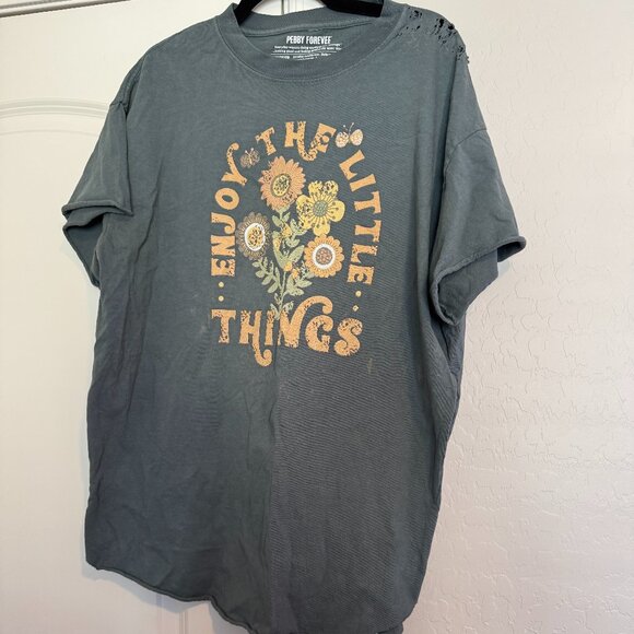 Enjoy the Little Things Tunic Graphic Tee - Picture 1 of 3
